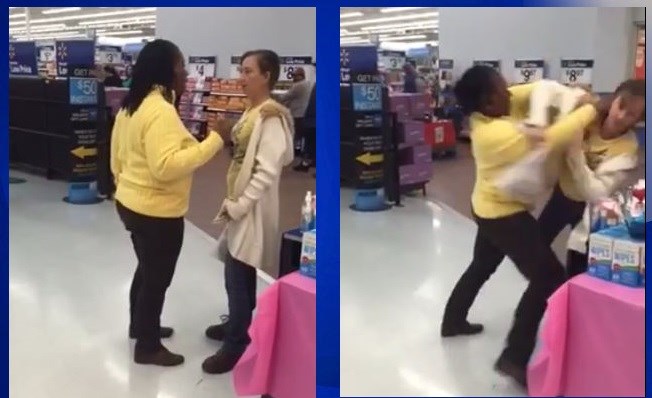 Tax worker and customer fight inside Wal-Mart goes viral (Image 1)_52880