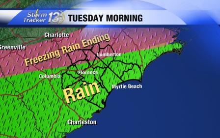 Freezing rain, sleet in parts of Pee Dee and NC counties (Image 1)_53085