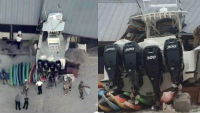 39-foot boat barrels onto beach, slams into restaurant in Fla. (Image 1)_53630