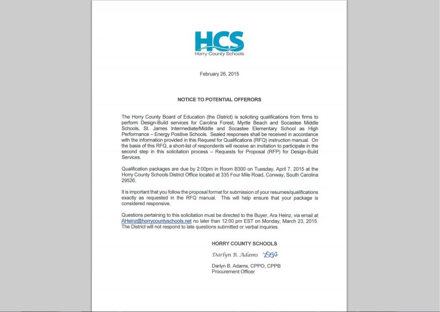 Horry County School District puts out request for building $150 million school project (Image 1)_53837