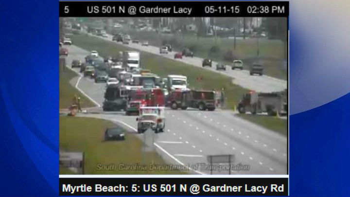 2nd wreck on US 501 after lanes reopen from serious injury crash (Image 1)_58033