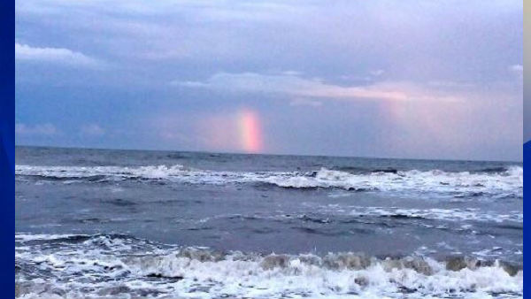 Rainbow as Ana leaves, and full list of SC_NC rainfall totals (Image 1)_58017