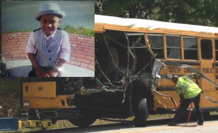 Vigil held for 4-year-old SC boy killed after school bus, 18-wheeler collide (Image 1)_59243