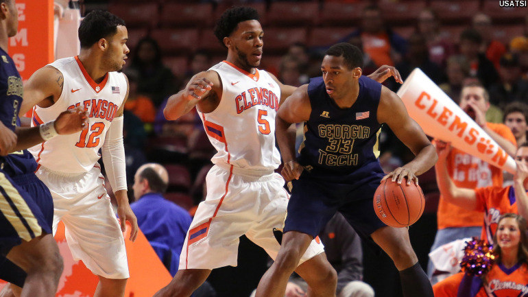 NCAA Basketball_ Georgia Tech at Clemson_185897