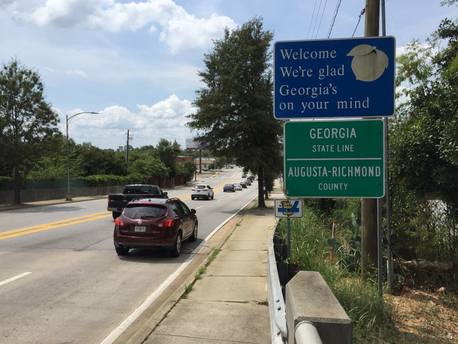 Georgia state line sign_269803