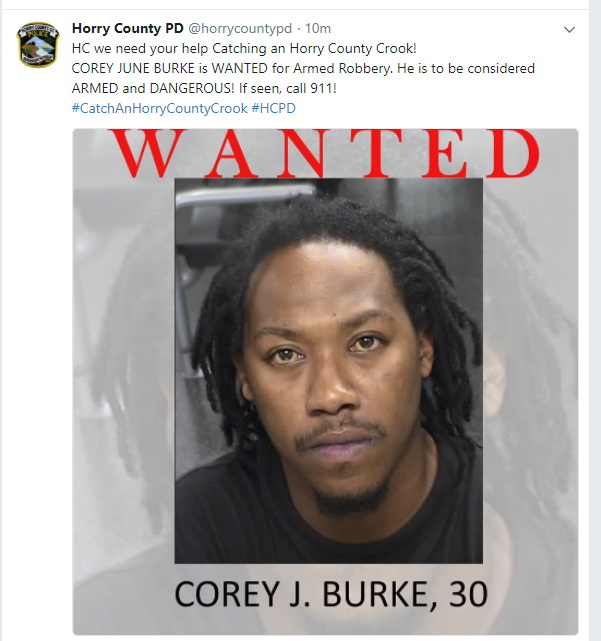 Corey J. Burke

Source: Horry County Police Department