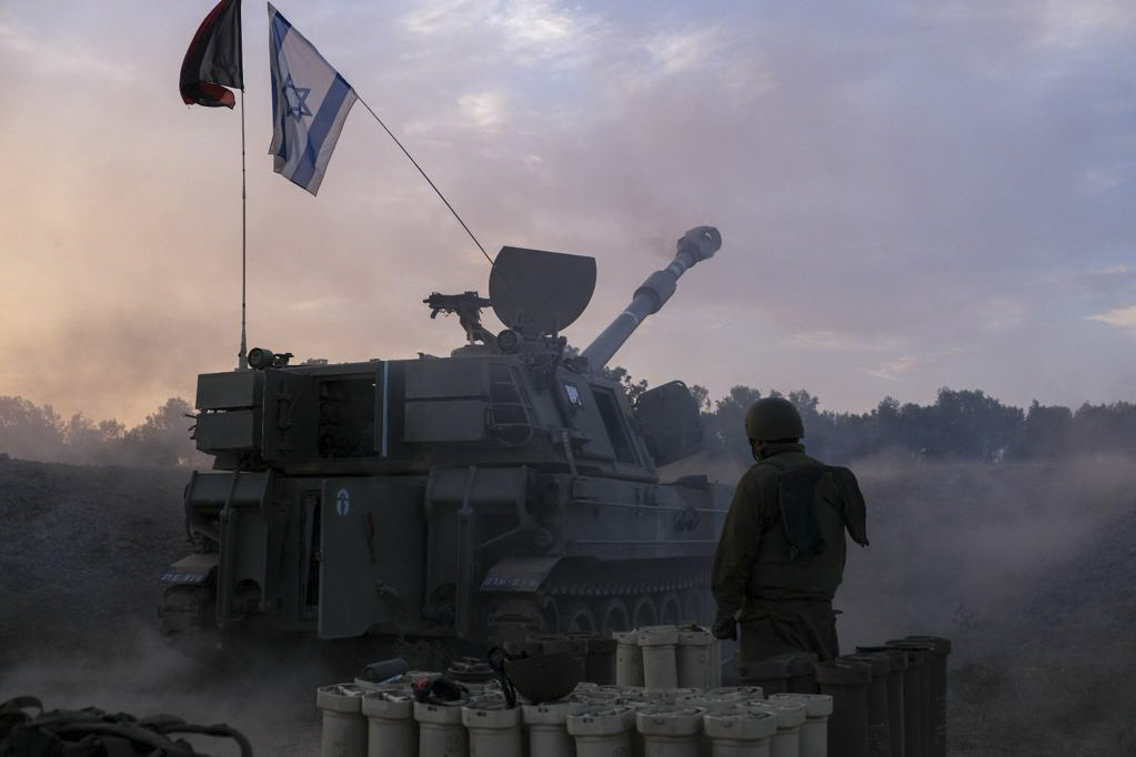 This photo released by the Israeli military on Thursday, Nov. 2, 2023, shows ground operations inside the Gaza Strip. (Israel Defense Forces via AP)